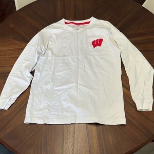 Pink Wisconsin Sequin Tee